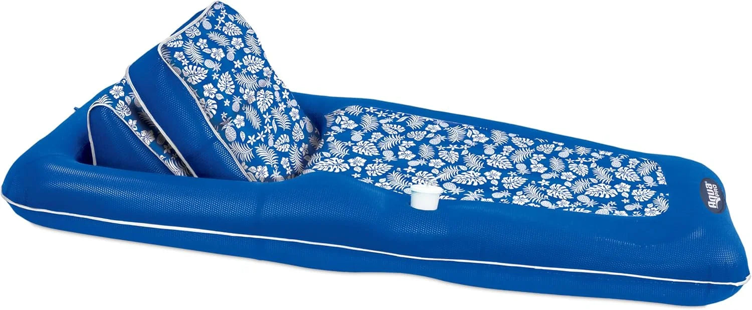 Lumi Discount Campania Ultimate 2-in-1 Pool Float Lounge, Extra Large, Inflatable Pool Floats for Adults with Adjustable Backrest - Image 4