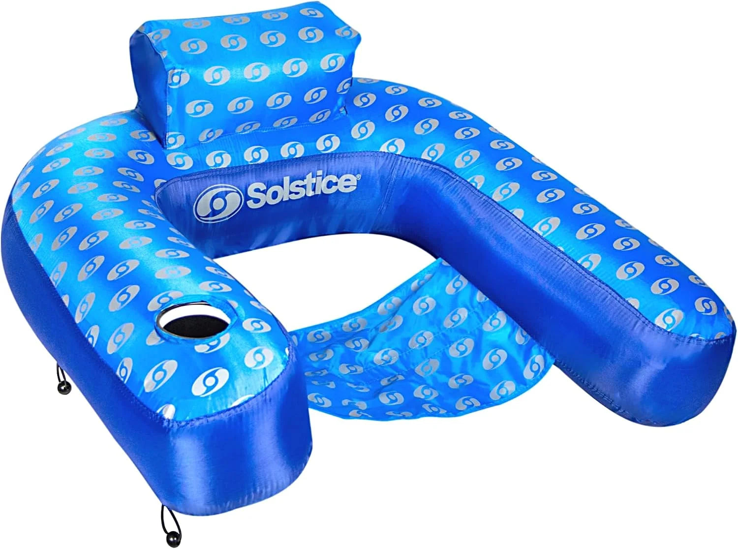 Lumi Discount Original Fabric Covered Inflatable Pool Lounger, with Comfortable Sling Seat - Image 3