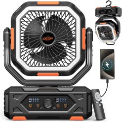 Lumi Discount OGERY Portable Fan Rechargeable, 30000mAh Camping Fan for Tent, RV & Outdoor with Up to 322H Runtime