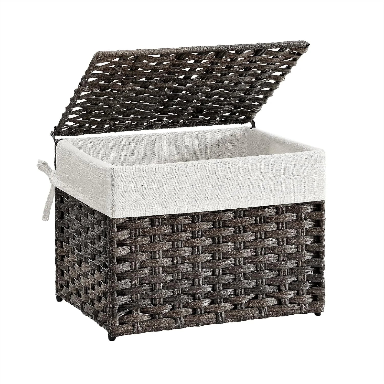 Discount Storage Basket with Lid, 9.2 Gallon (35L), Foldable, Blanket Storage Bin with Handles - Image 7