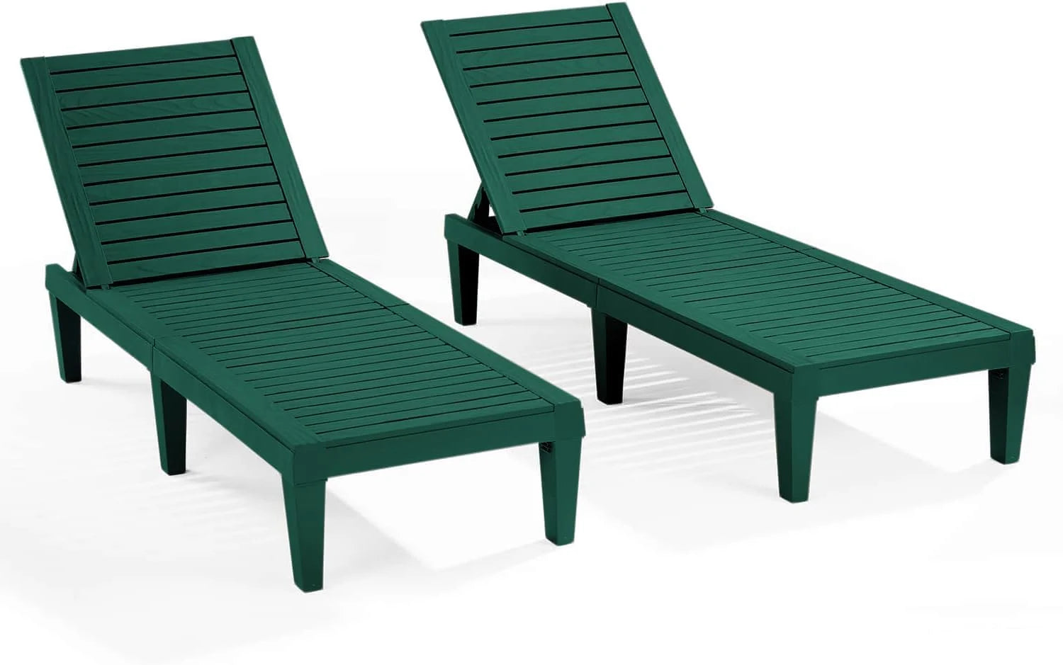 Lumi Discount Nestl Lounge Chair Outdoor, Tanning Chair, Chaise Lounge Outdoor Set of 2, 5 Adjustable Positions - Image 2