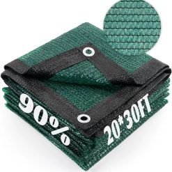Alternative view of Discount Area Sun Shade Cloth with Grommets for Garden, 55% 6.5x10ft, Black