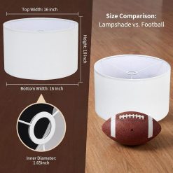 Alternative view of Discount Drum Lamp Shades Set of 2 16 Top x 16 Bottom x 10 High