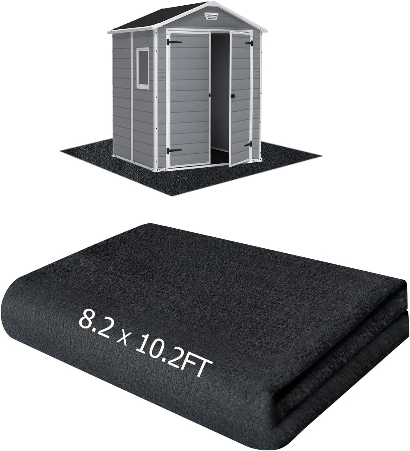 Lumi Discount 6x4FT Outdoor Storage Shed Floor Mat, Tent Carpet for Camping Furniture - Image 2