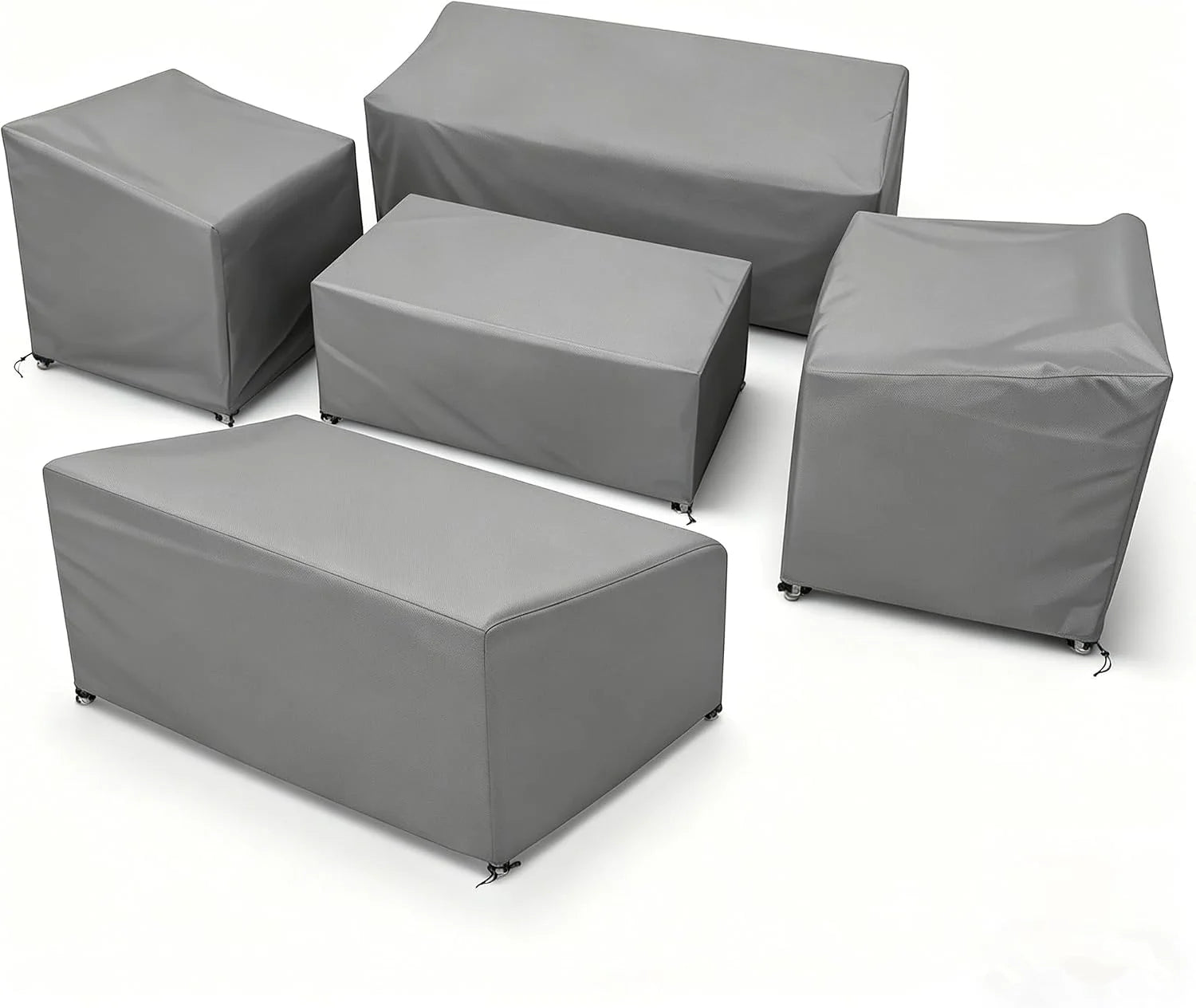 Discount STARTWO Patio Furniture Cover 4 Piece Set, Black, Regular - Image 9