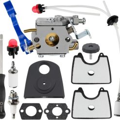 Lumi Discount Carburetor for Husqvarna 125B Blower 125BX 125BVX 590460102 545081811 Handheld Leaf Blower with 125B Tune UP Kit 545109601 Airbox