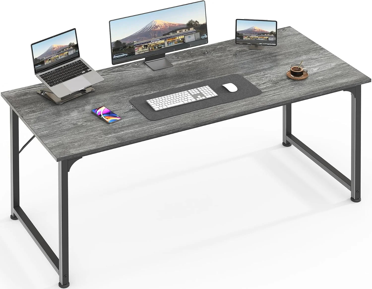 Lumi Discount Computer Desk, 55 Inch Home Office Desk - Image 27