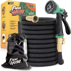 Alternative view of Lumi Discount Hose Plus Expandable Garden Hose with 8 Function Nozzle, 100FT, Lightweight Retractable Garden Hose