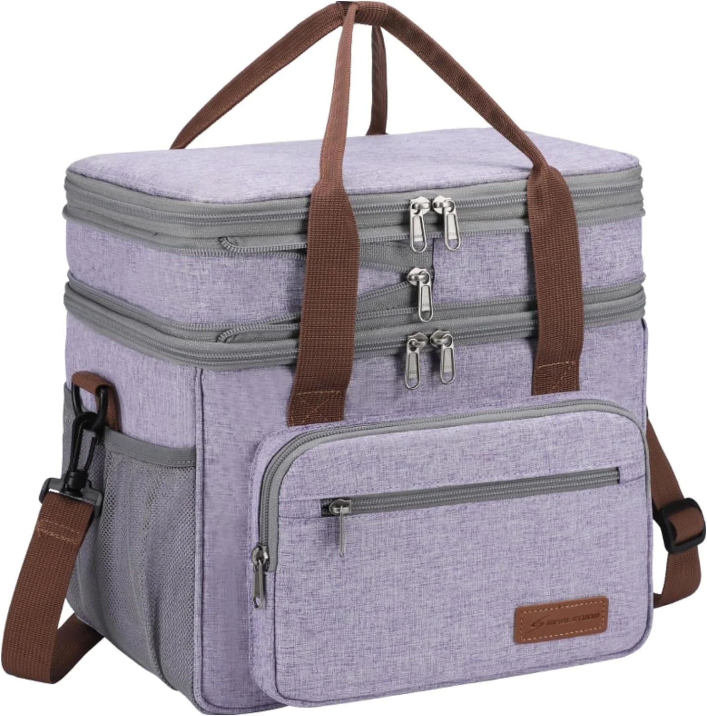 Discount 23L Insulated Lunch Box, Expandable Double Deck Cooler Bag - Image 8