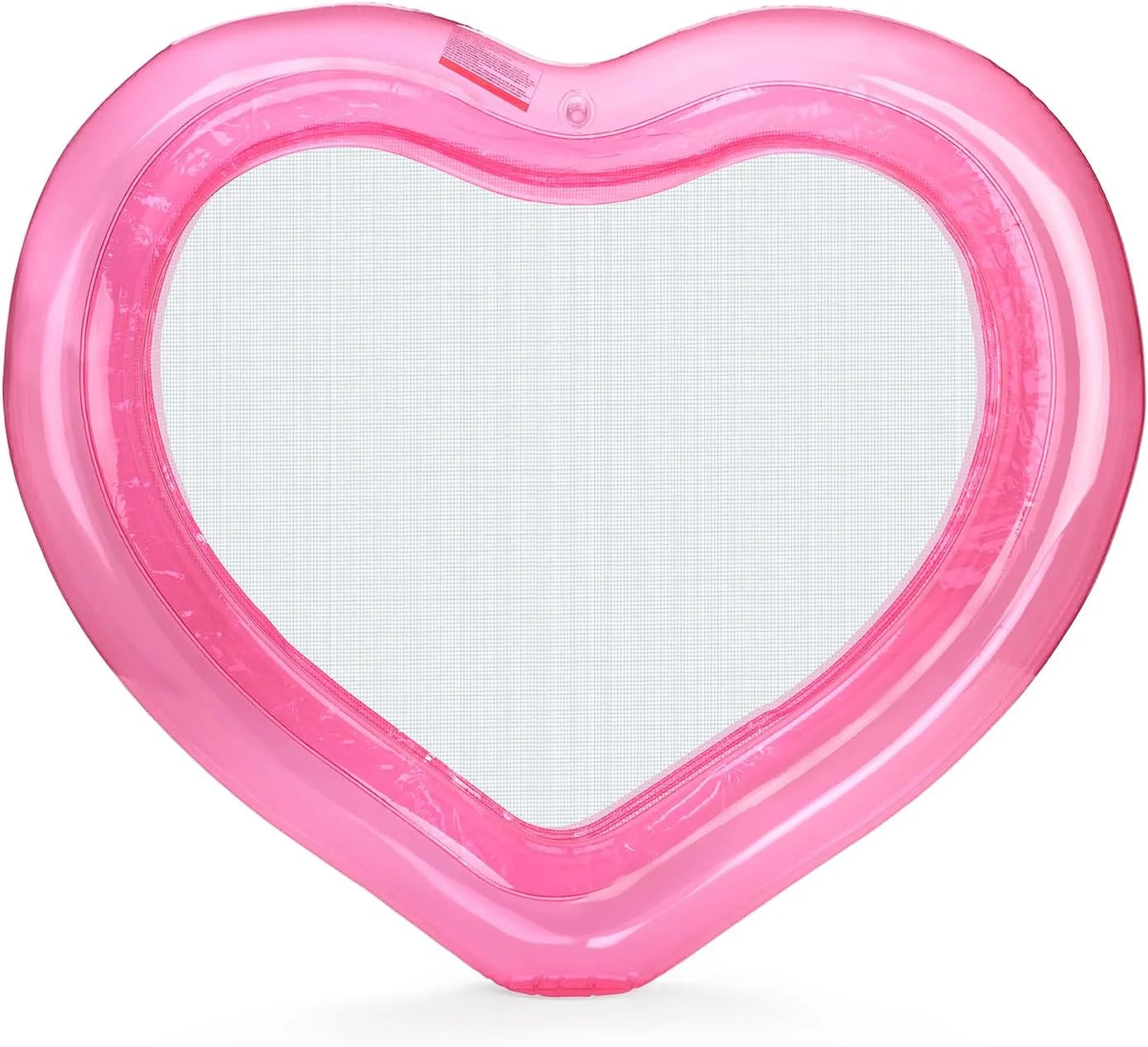 Lumi Discount Original Clear Heart Water Hammock with Mesh Pool Float for Summer Pool Parties