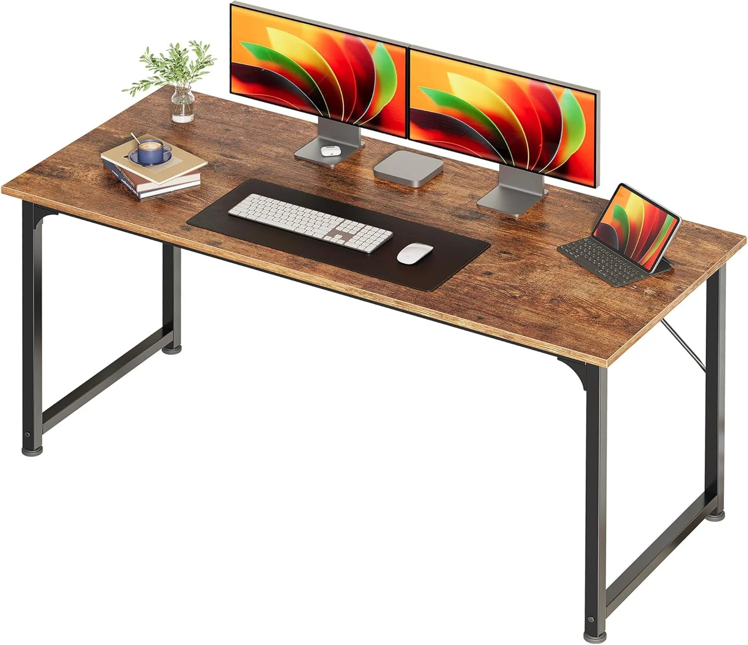 Lumi Discount Computer Desk, 55 Inch Home Office Desk - Image 23