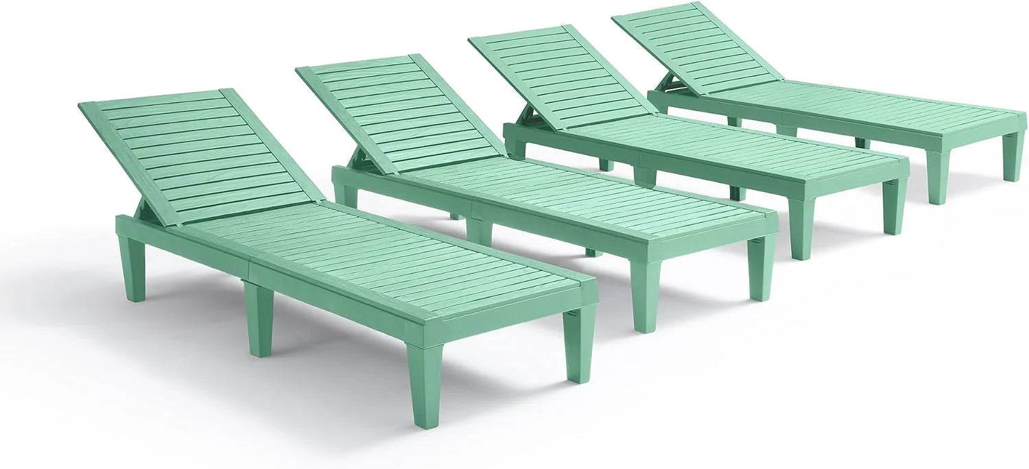 Lumi Discount Nestl Lounge Chair Outdoor, Tanning Chair, Chaise Lounge Outdoor Set of 2, 5 Adjustable Positions - Image 12