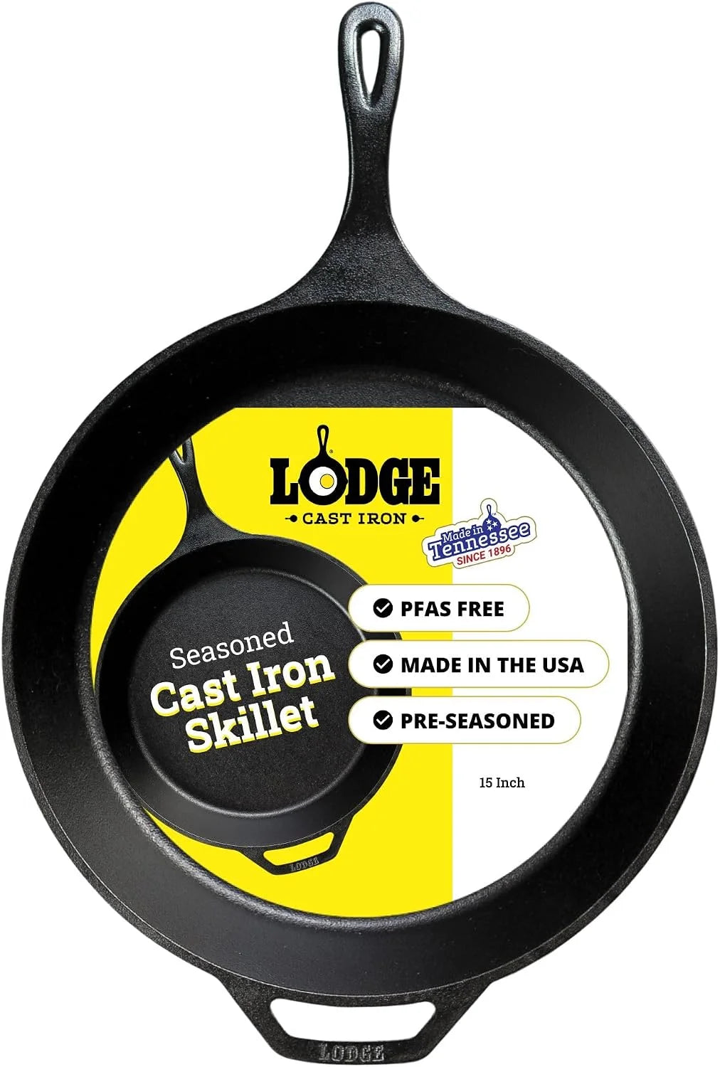 Lumi Discount Seasoned Cast Iron Skillet Set 8, 10.25 & 12 Inches - Image 9