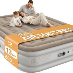 Alternative view of Discount Sebor Air Mattress with Built-in Pump, Comfortable Self-Inflating Air Mattress with High-Speed Pump, 18 Twin XL)