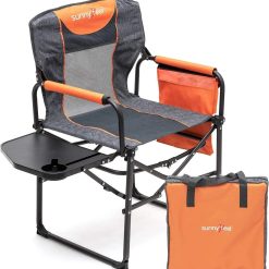 Alternative view of Discount SUNNYFEEL Camping Directors Chair, Heavy Duty, Oversized Portable Folding Chair with Side Table
