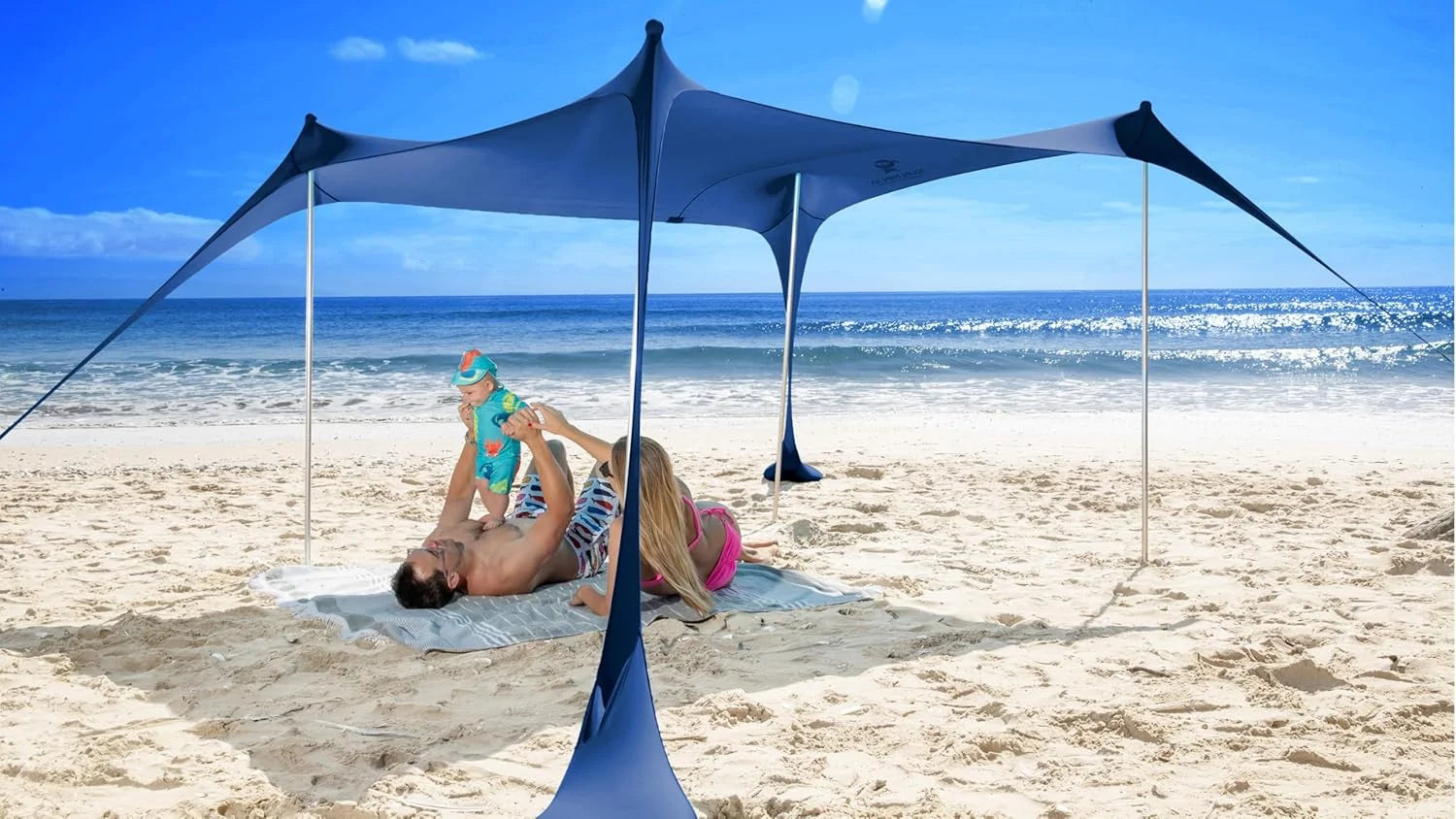Discount Ninja Beach Tent Sun Shelter UPF50+, Easy Pop Up Beach Canopy - Image 8