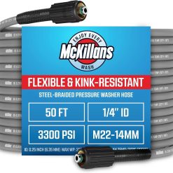 Alternative view of Lumi Discount QC Installed Pressure Washer Hose 50 ft, Flexible & Kink-resistant, Steel-Braided & Durable- 3/8 QC