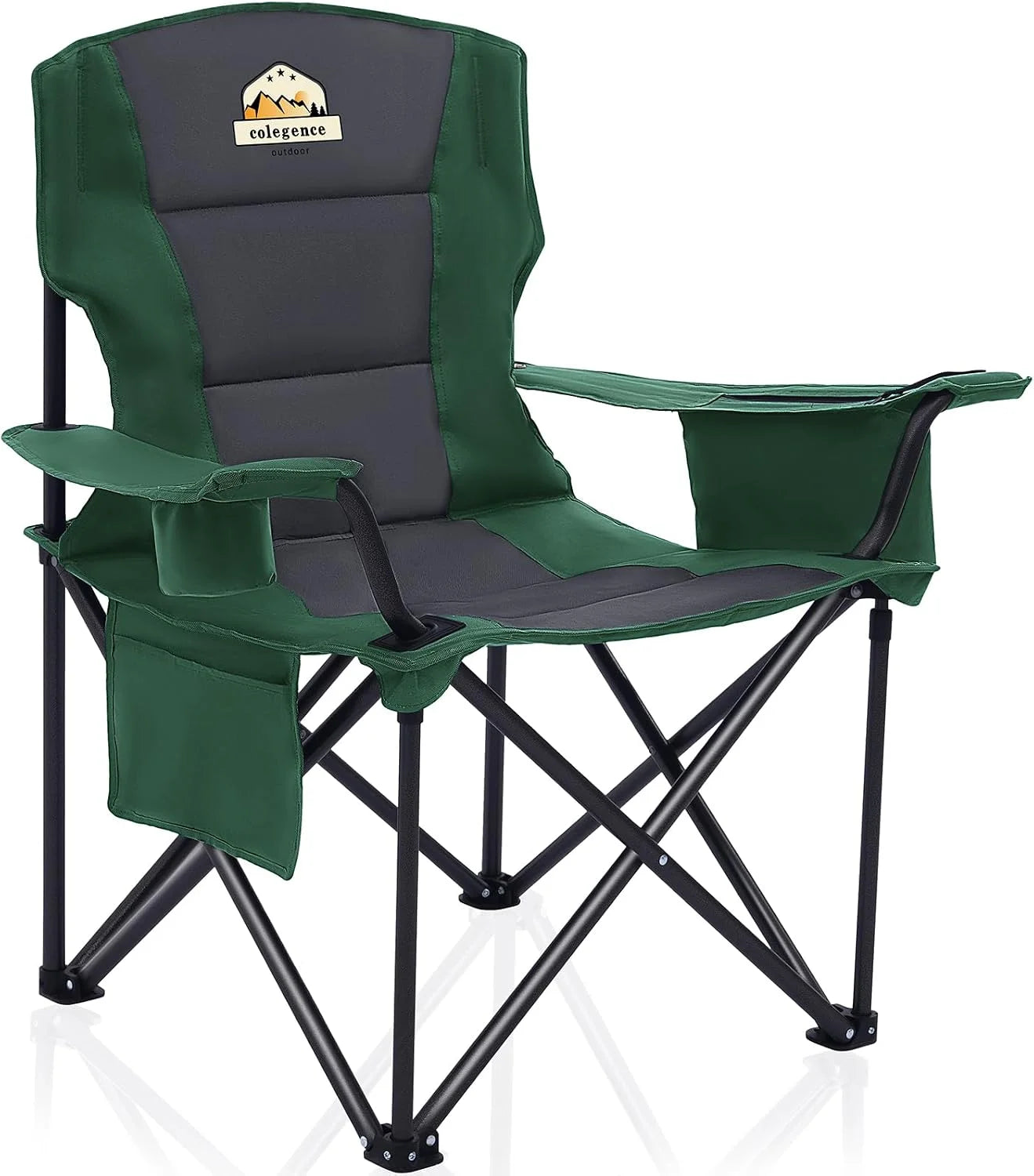 Discount Oversized Heavy Duty Camping Chairs 2 Pack, 450 LBS Support Extra Wide Folding Portable Outdoor Chair - Image 9