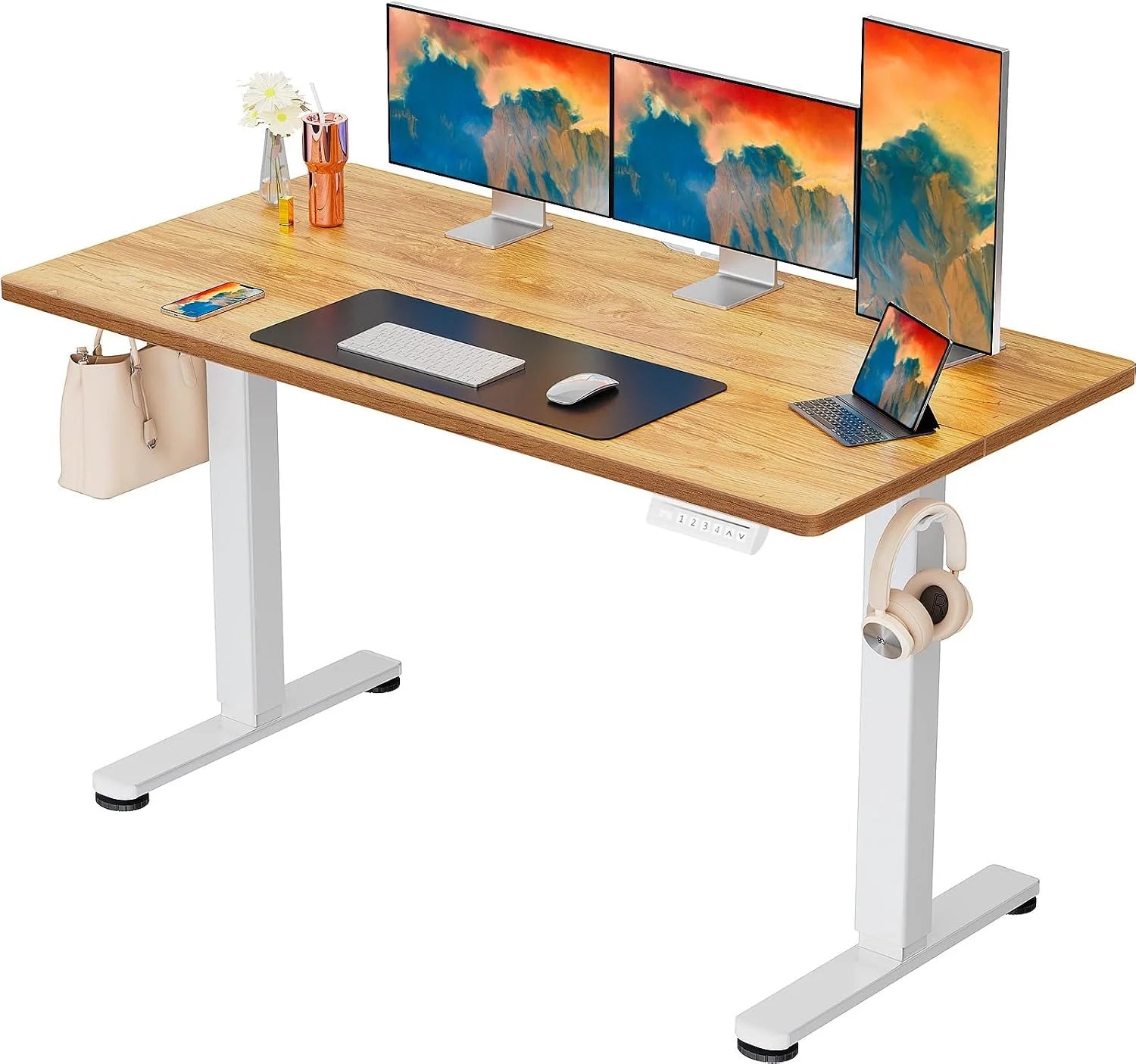 Discount Height Adjustable Electric Standing Desk, 48 x 24 Inches Sit Stand up Desk - Image 23