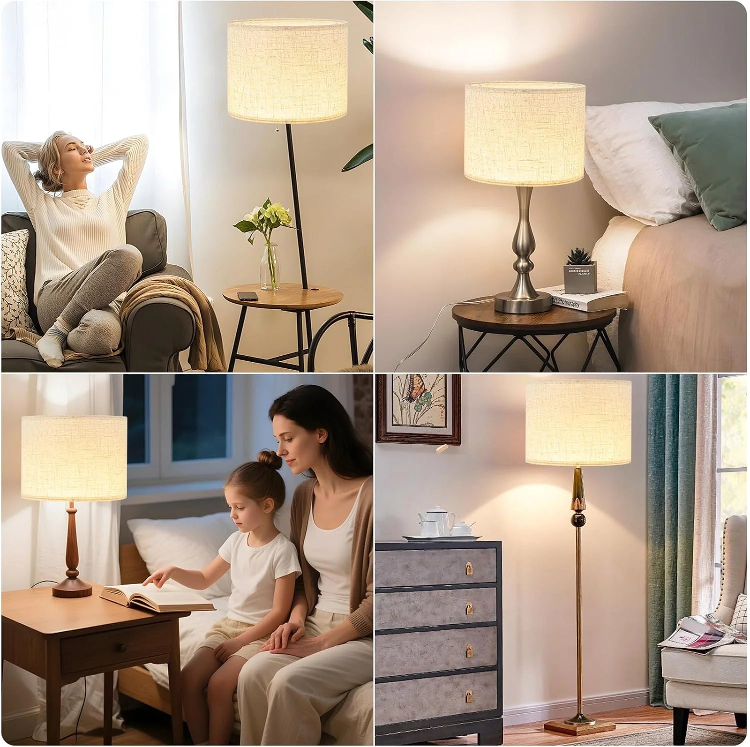 Discount Linen Lamp Shades Set of 2 - Image 5