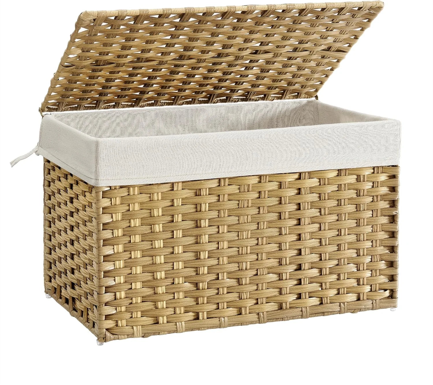 Discount Storage Basket with Lid, 9.2 Gallon (35L), Foldable, Blanket Storage Bin with Handles - Image 2
