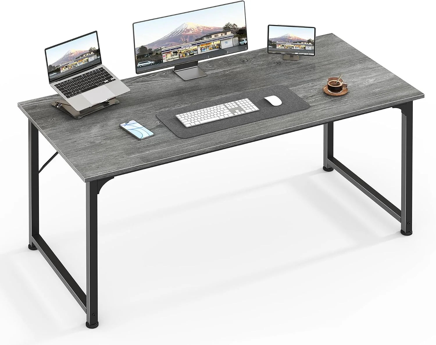Lumi Discount Computer Desk, 55 Inch Home Office Desk - Image 11