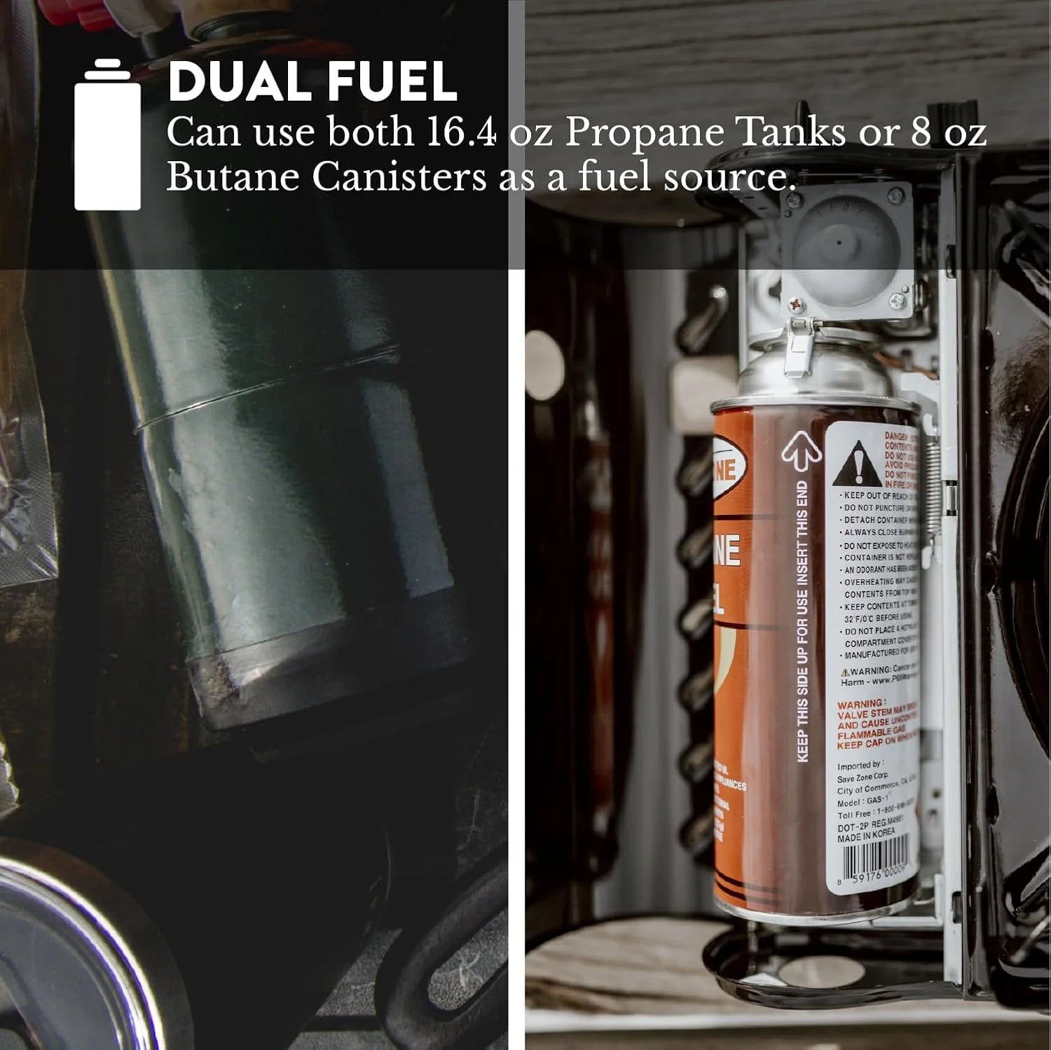 Discount 15, 000 BTU Propane or Butane Stove Dual Fuel Stove Portable Camping Stove - Image 4