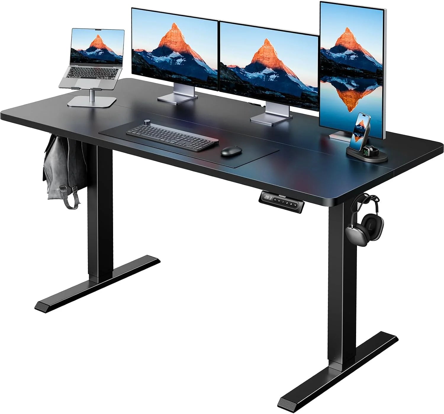 Lumi Discount HUANUO 32 Small Electric Standing Desk Adjustable Height, 4 Memory Height Settings - Image 16
