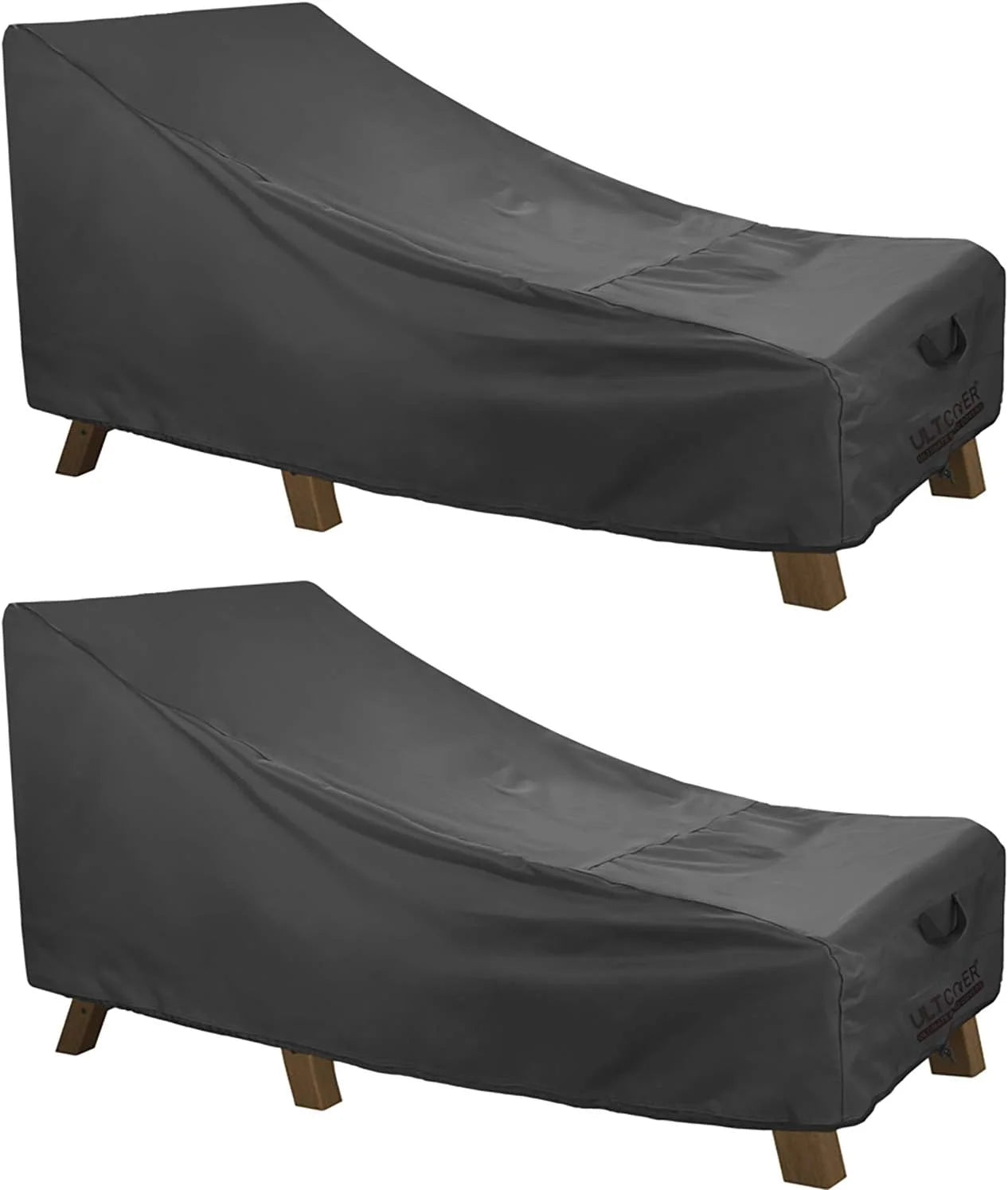 Lumi Discount Outdoor Chaise Lounge Cover 2 Pack, 84L x 32W x 32H - Image 2