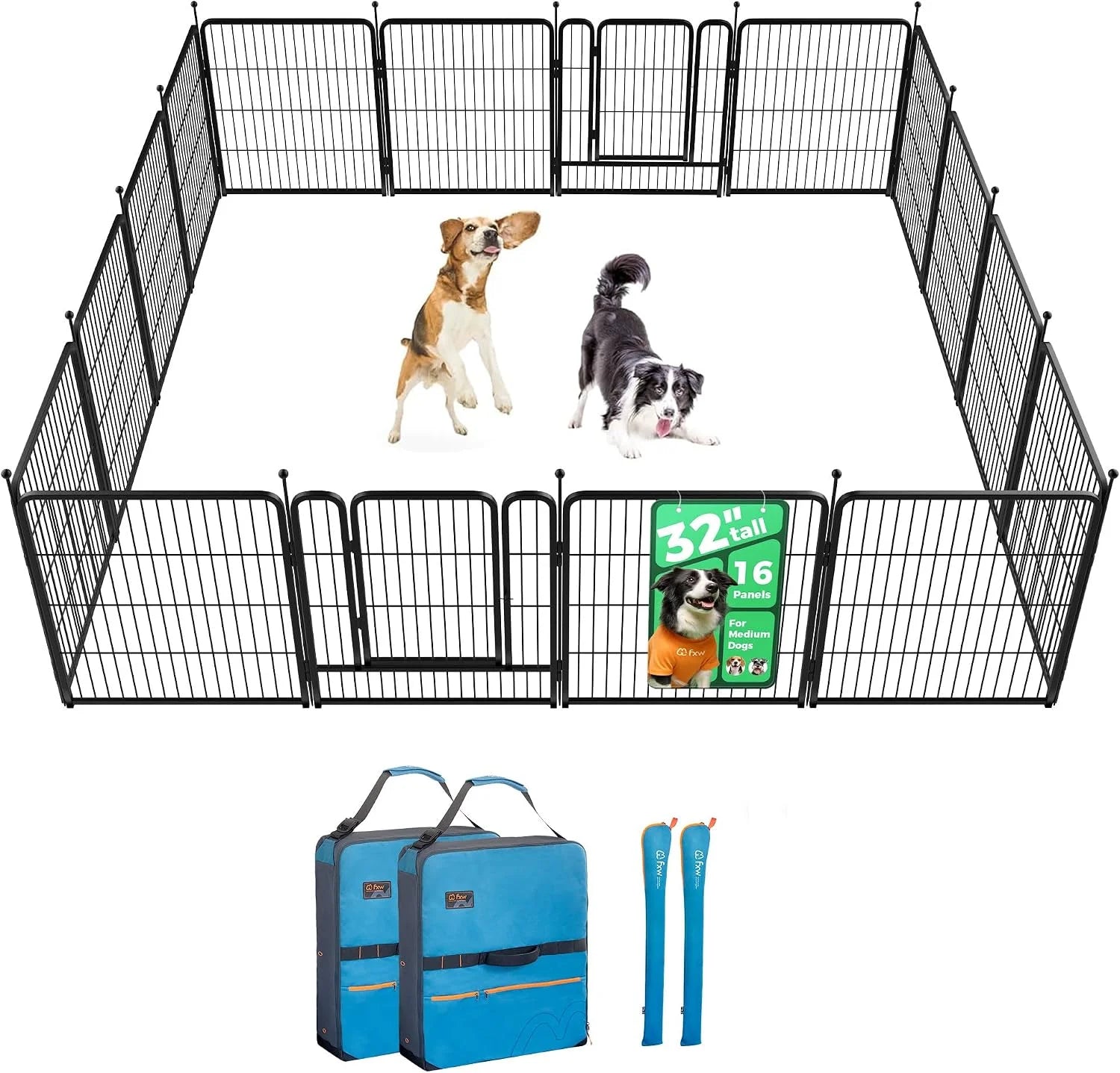 Discount Rollick Dog Playpen, Indoor, 24 H, 8 Panels - Image 48