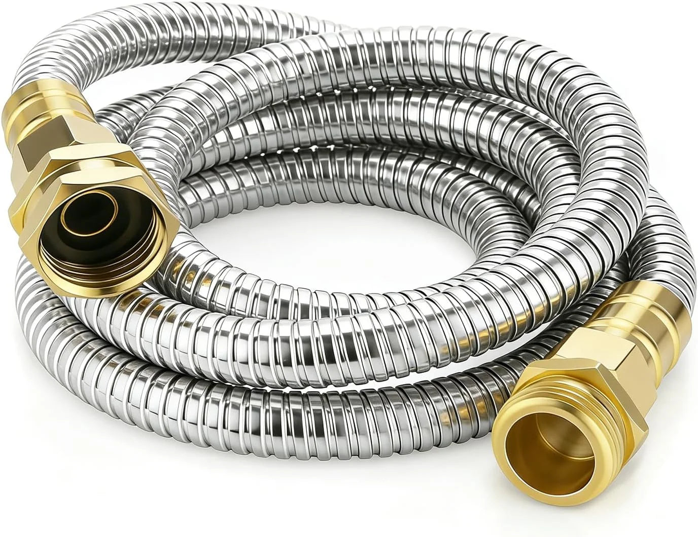Lumi Discount KETTOYA Non-Expanding Garden Hose 100 ft, Kink Free Flexible Water Hose with 10-Pattern Spray Nozzle - Image 2