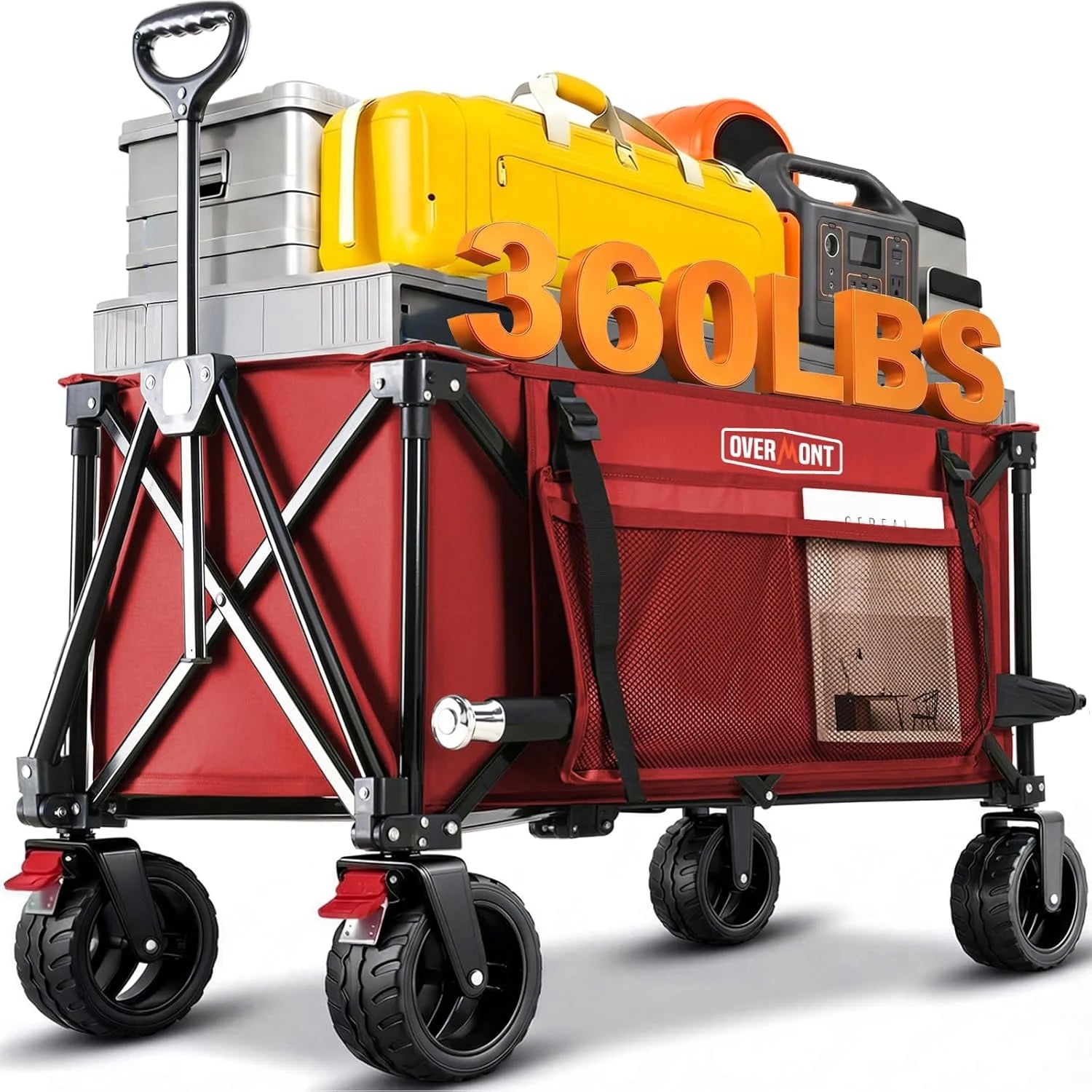 Discount Ultra Compact Collapsible Wagon Cart, Lightweight Foldable Wagon with All Terrain Wheels