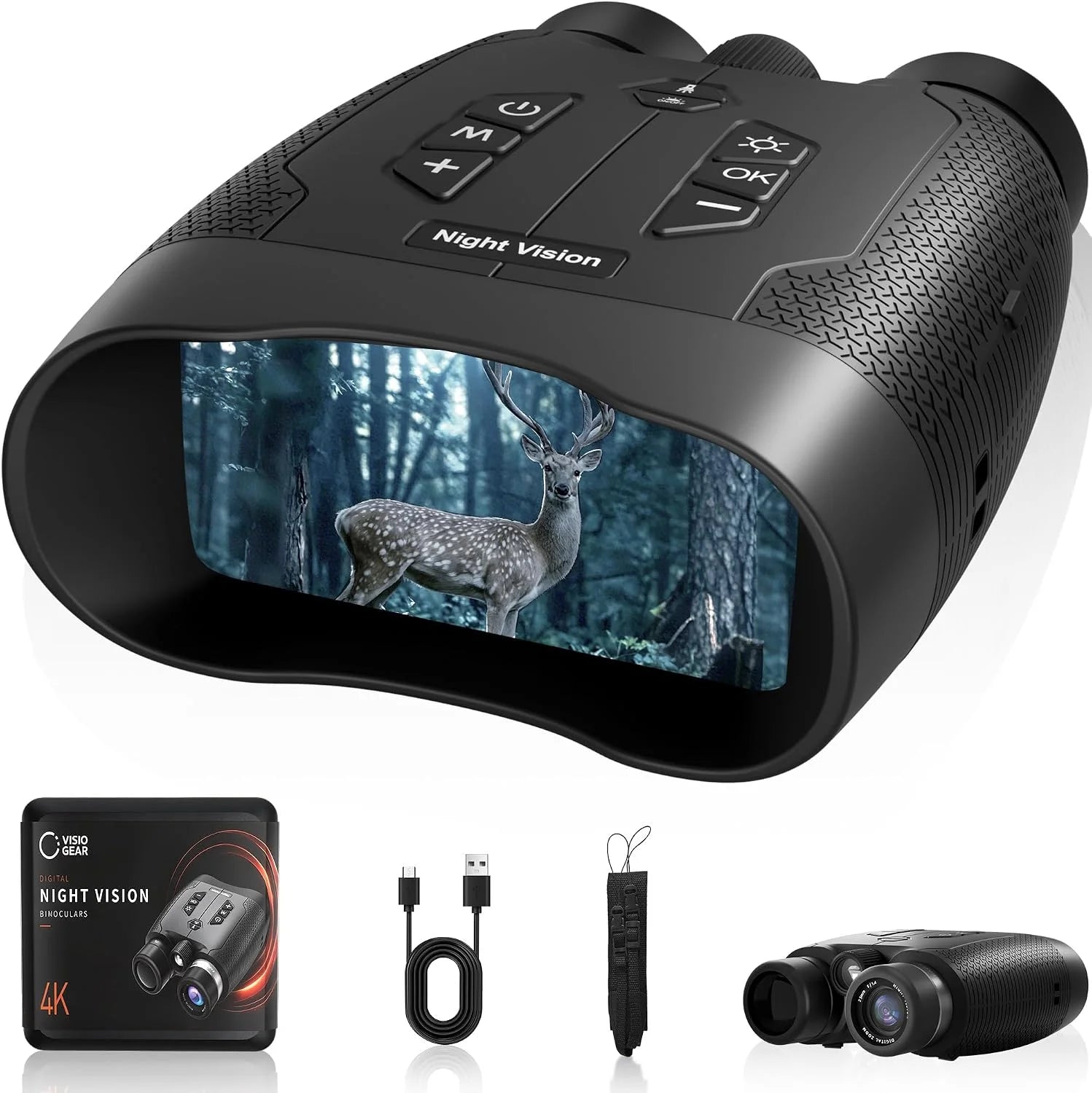 Lumi Discount Night Vision Binoculars, Night Thunder X3 4K Night Vision Goggles for Adults, 2000ft Range, 5000mAh Battery - Image 4