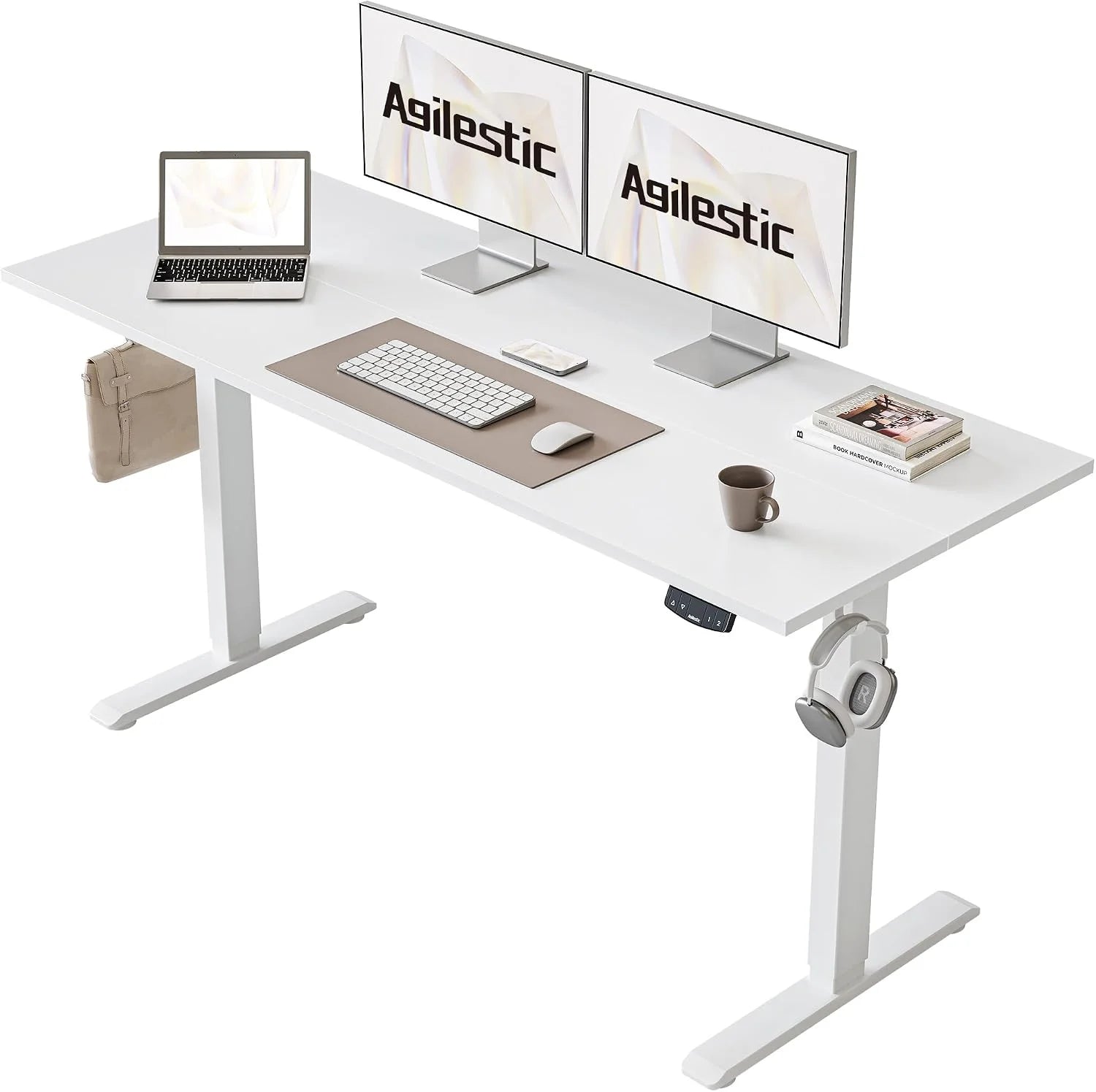 Lumi Discount Electric Standing Desk, 48 x 24 Inches Height Adjustable Desk - Image 8