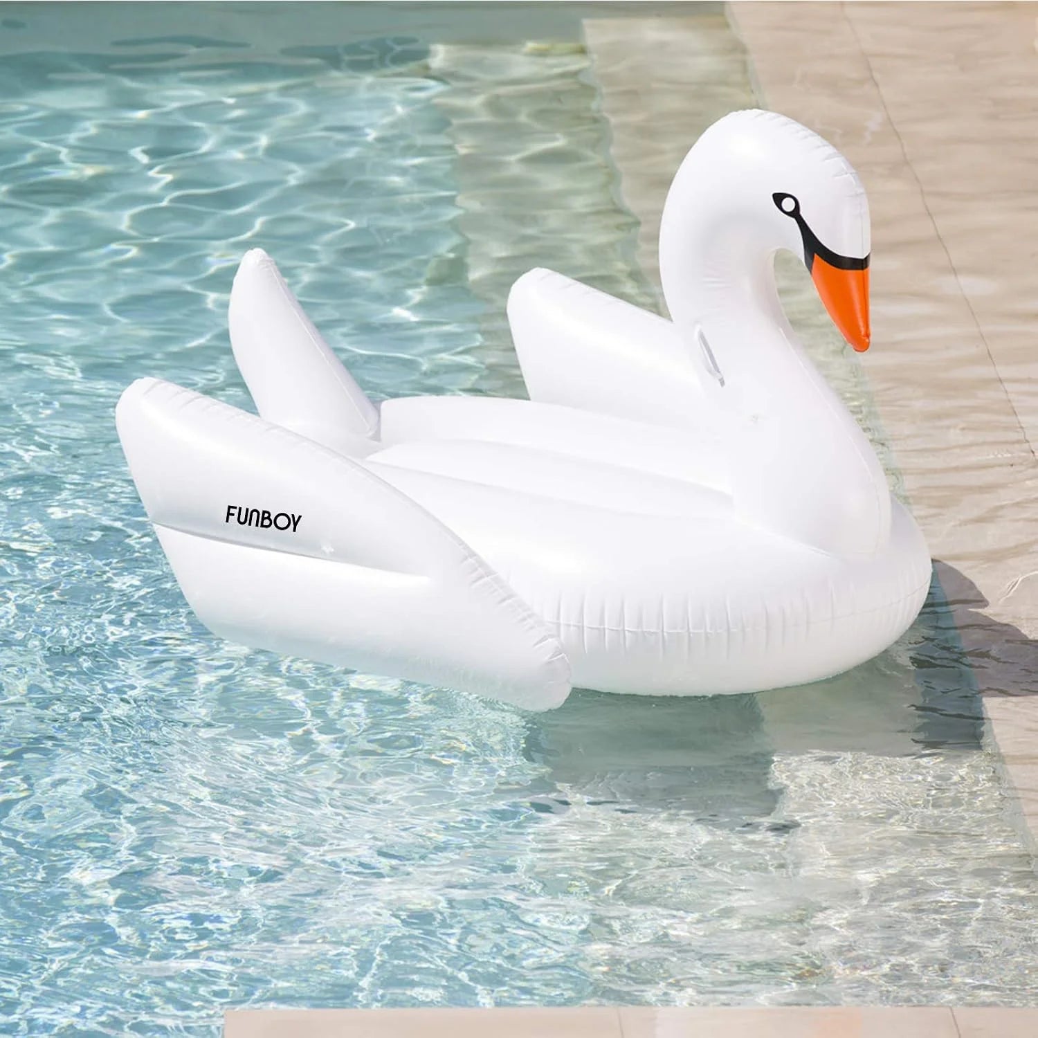 Lumi Discount Giant Inflatable Swan Pool Float, Luxury Float for Summer Pool Parties and Entertainment - Image 2