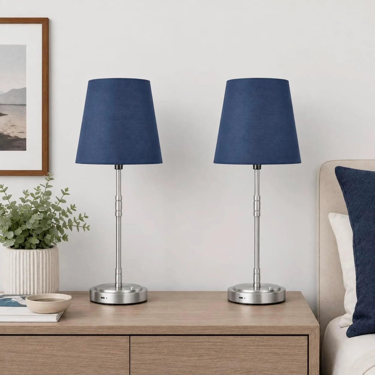 Discount Cordless Table Lamps Set of 2 ¨C Battery Operated Lamp with 7500mAh Rechargeable Battery, Dimmable, Bulb Included - Image 3