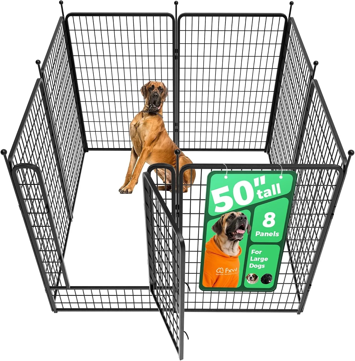 Discount Rollick Dog Playpen, Indoor, 24 H, 8 Panels - Image 91