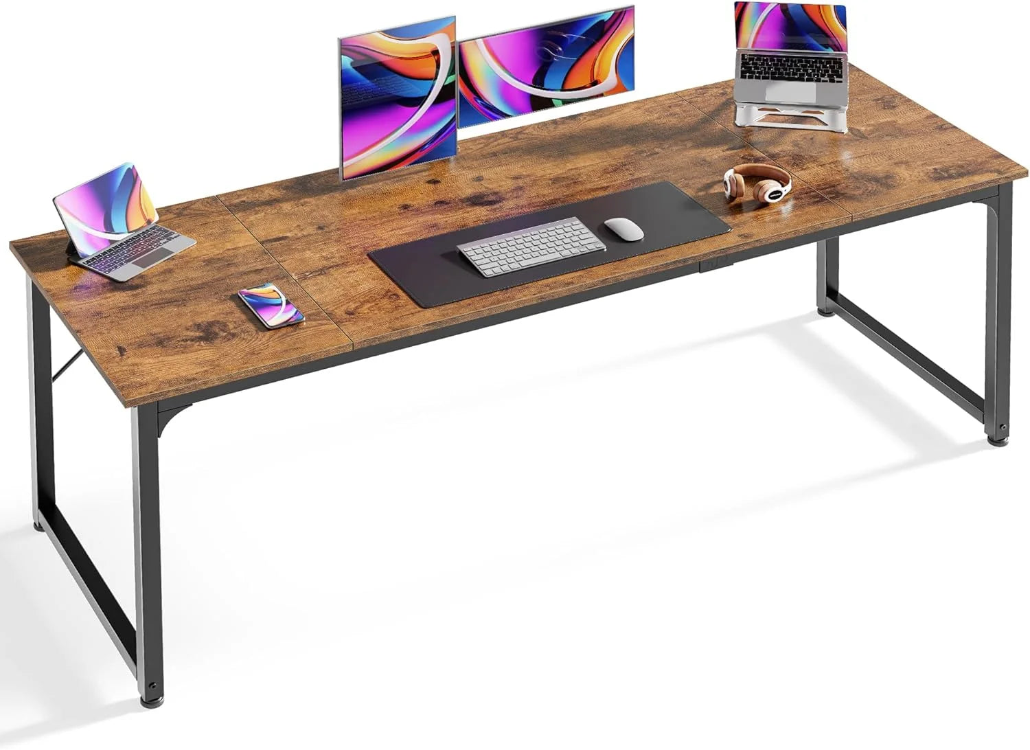 Lumi Discount Computer Desk, 55 Inch Home Office Desk - Image 22