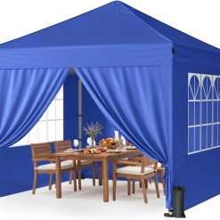 Alternative view of Discount Vinabilia 10x10 Pop Up Canopy Tent with One-Push Center Lock,White