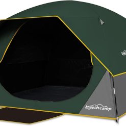 Discount Tent 4/6 Person Blackout Camping Tent with Rainfly, Waterproof Portable Double Layer Family Dome Tent