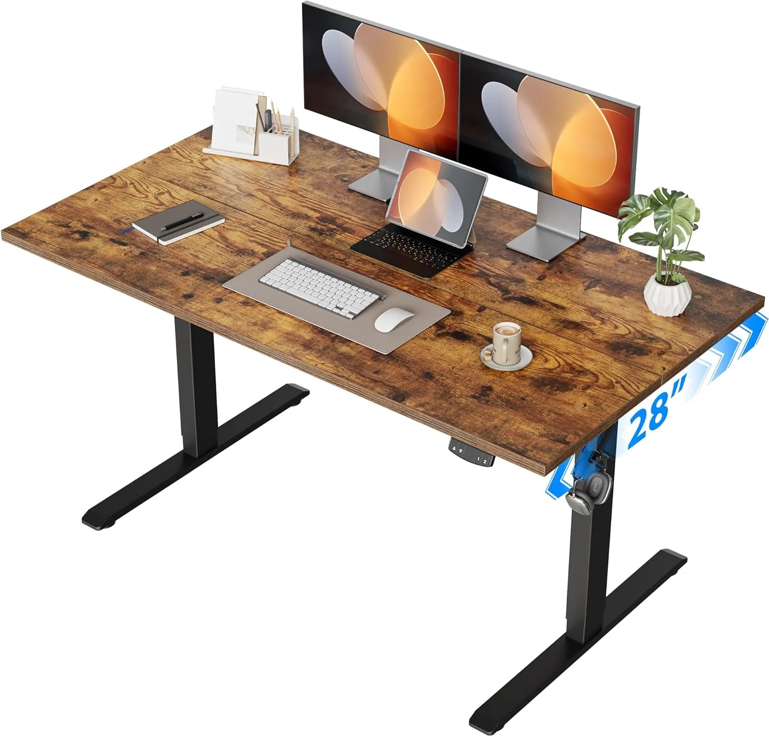 Lumi Discount Electric Standing Desk, 48 x 24 Inches Height Adjustable Desk - Image 19