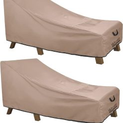 Lumi Discount Outdoor Chaise Lounge Cover 2 Pack, 84L x 32W x 32H