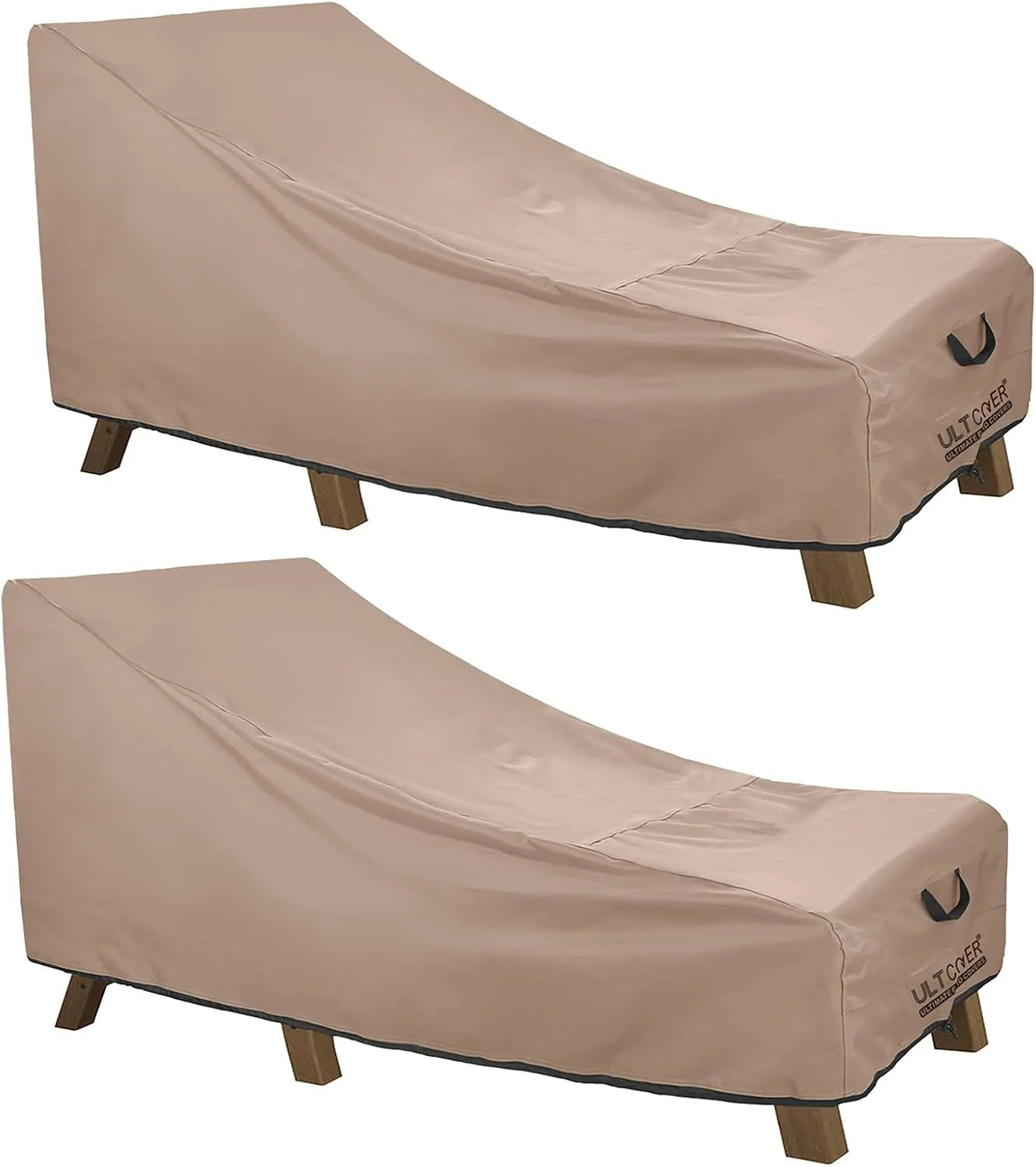 Lumi Discount Outdoor Chaise Lounge Cover 2 Pack, 84L x 32W x 32H