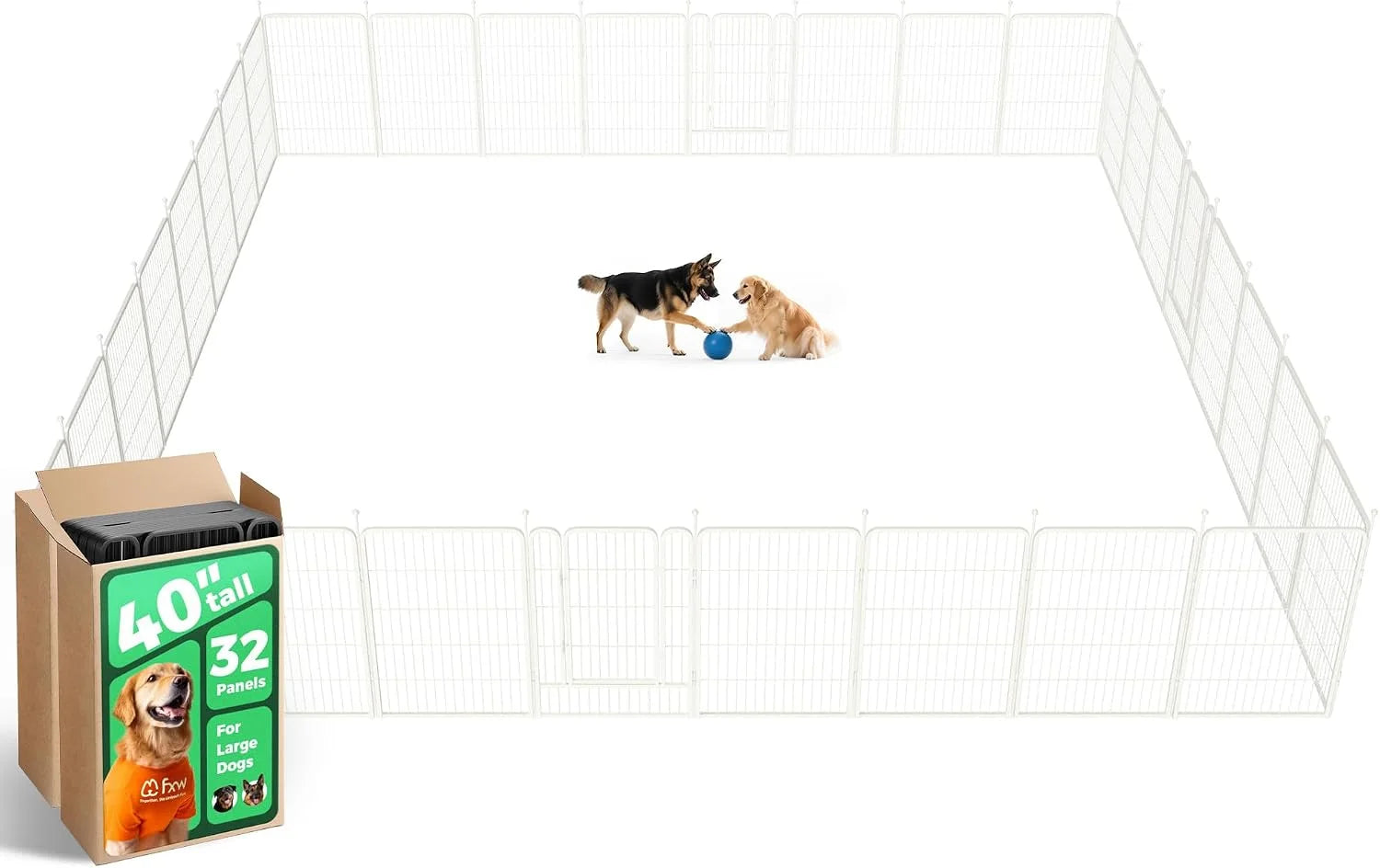 Discount Rollick Dog Playpen, Indoor, 24 H, 8 Panels - Image 42