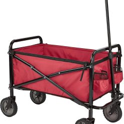 Lumi Discount Collapsible Heavy Duty Utility Wagon for Outdoor Sports, Camping, Garden, and Shopping