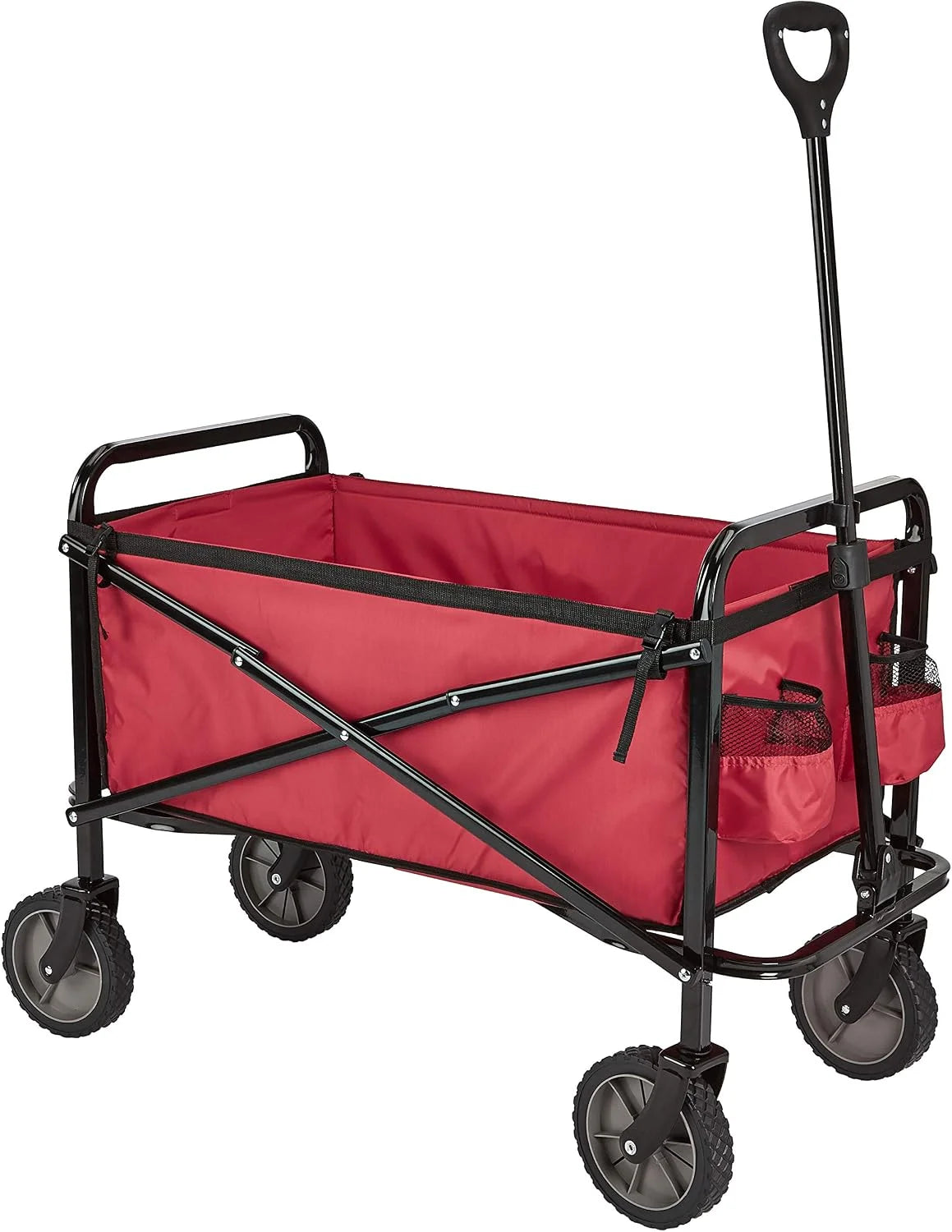 Lumi Discount Collapsible Heavy Duty Utility Wagon for Outdoor Sports, Camping, 265 Pounds Capacity