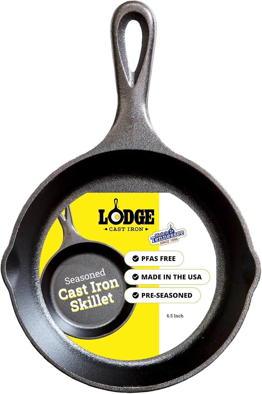 Lumi Discount Seasoned Cast Iron Skillet Set 8, 10.25 & 12 Inches - Image 13