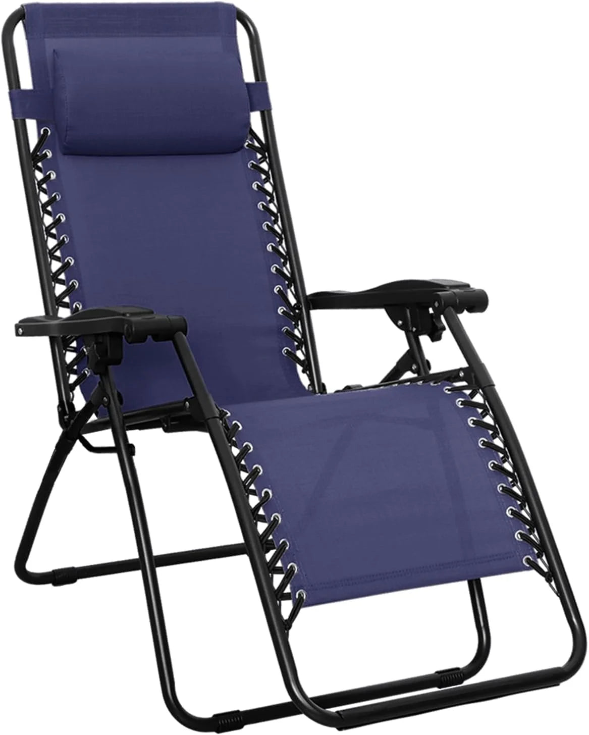 Discount Amazon Basics Zero Gravity Lounge Chair with Pillow, Foldable Outdoor Reclining Chair for Patio and Beach - Image 2