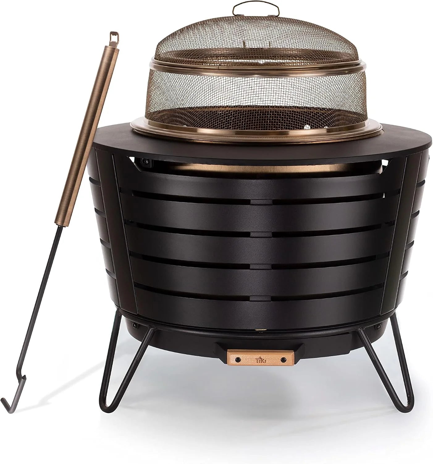 Lumi Discount Patio Smokeless Fire Pit, 25 in Wood Burning Fire Pit with Cover - Image 3