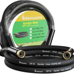 Alternative view of Lumi Discount Beitopamz 100 ft Garden Hose, 5/8 in Heavy Duty Water Hose, Male to Female 3/4” Brass Fittings for Patio